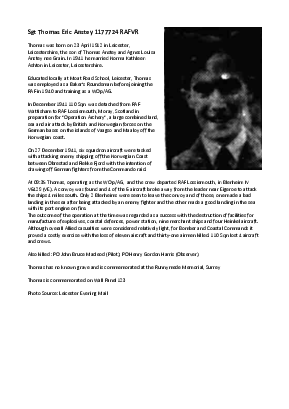 A preview of a PDF biography for Anstey, Thomas Eric